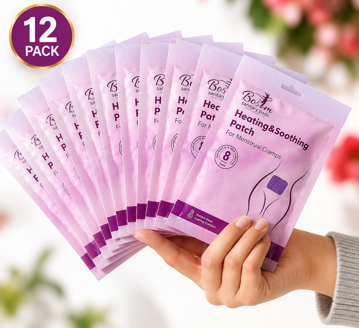 Bosom heated and Soothing patches – (12Pack) ⭐